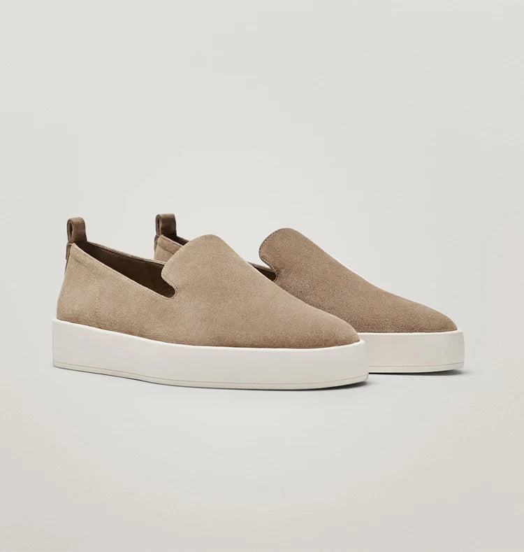 Jenny&Dave Casual Flat Shoes Women Shoes Fashion Simple Slip-On Loafers Women England Style Soft Genuine Leather Lazy Shoes