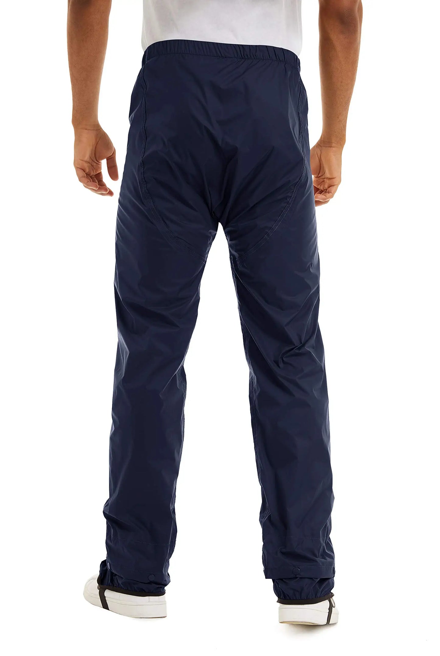 MAGCOMSEN Men's Waterproof Overtrousers Rainwear Outdoor Pants Rain-proof Rain Pants Hiking Walking Trousers With Shoes Cover