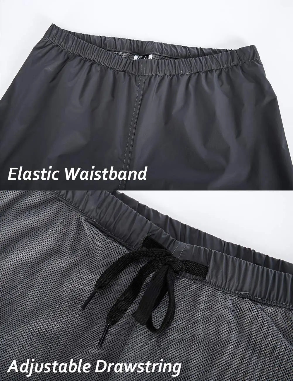 MAGCOMSEN Men's Waterproof Overtrousers Rainwear Outdoor Pants Rain-proof Rain Pants Hiking Walking Trousers With Shoes Cover