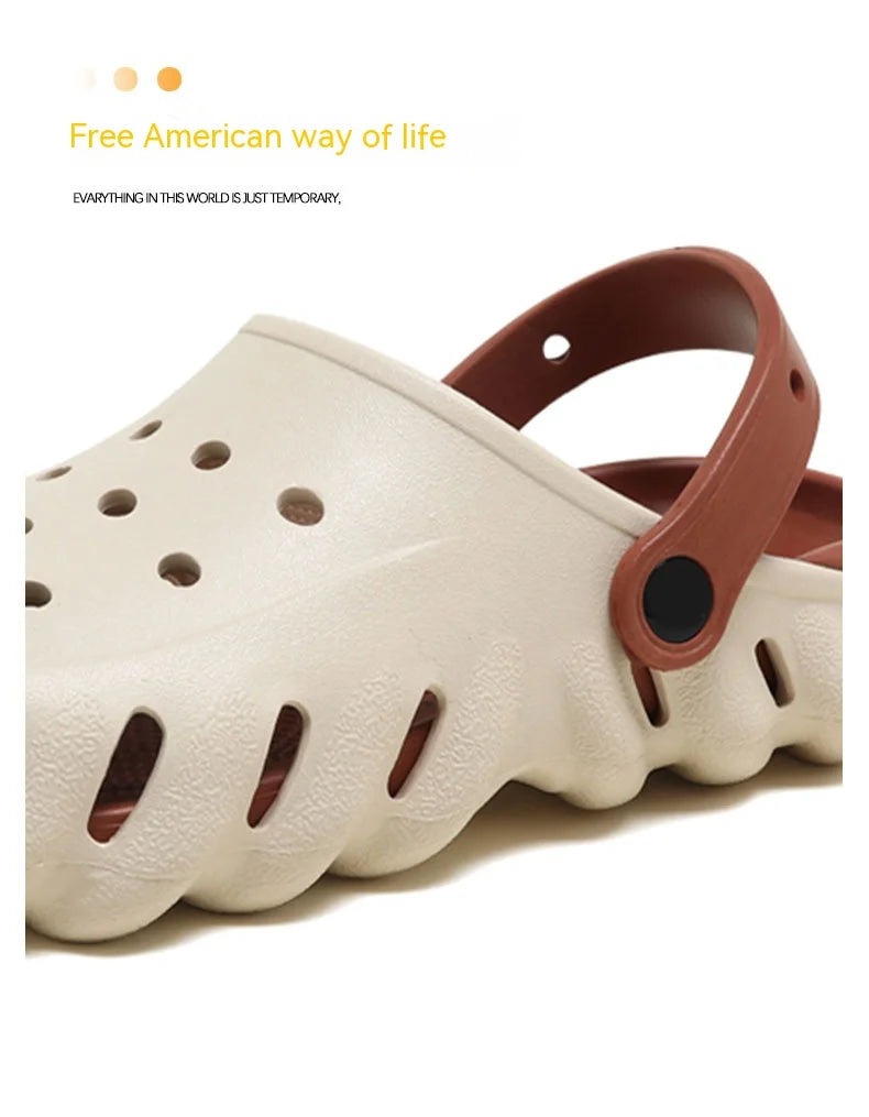 Fashion Sandals Waterproof Slippers Women Shoes Summer Outdoor Slides Soft Sole Garden Comfortable Shoes Indoor Nursing Sandals