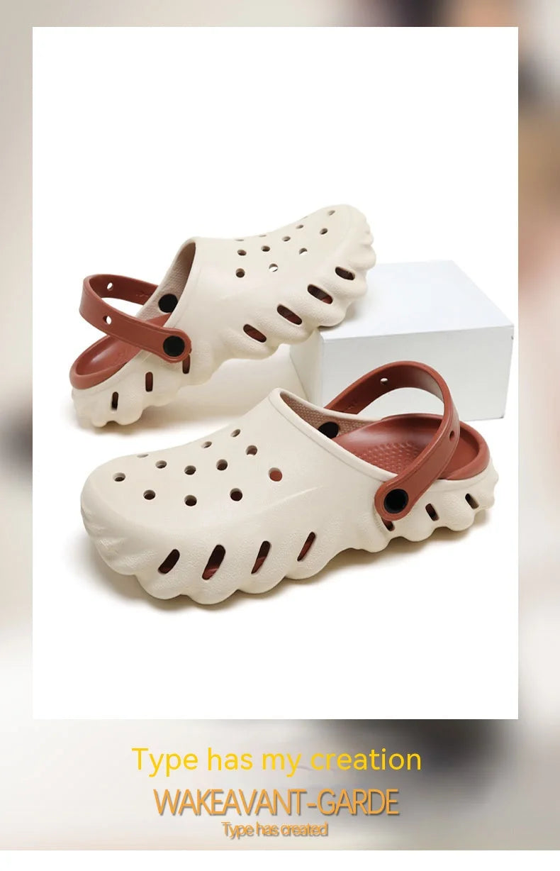 Fashion Sandals Waterproof Slippers Women Shoes Summer Outdoor Slides Soft Sole Garden Comfortable Shoes Indoor Nursing Sandals