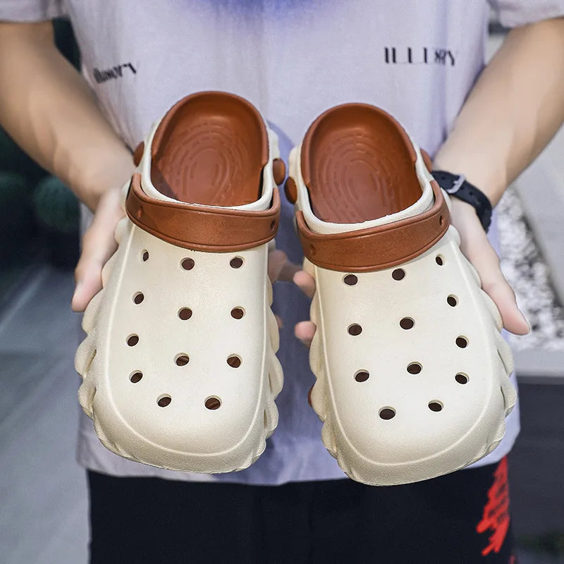 Fashion Sandals Waterproof Slippers Women Shoes Summer Outdoor Slides Soft Sole Garden Comfortable Shoes Indoor Nursing Sandals