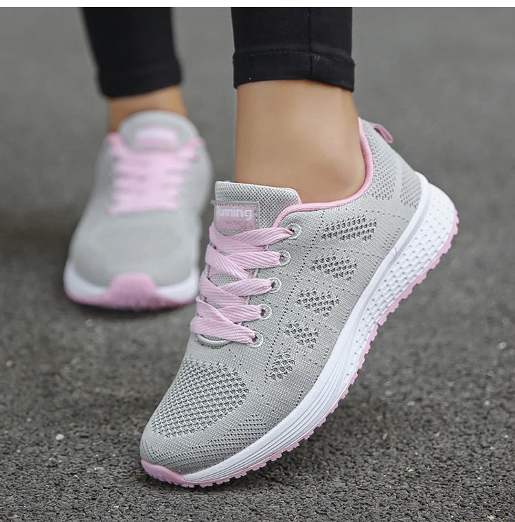 Women's Sneakers Solid Walking Sneakers Women Shoes on offer Female Footwear Ladies Shoes For Women women's sneakers trend 2024