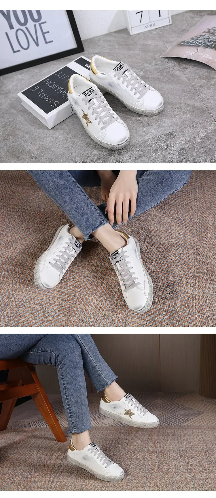 Small dirty shoes female 2024 spring and fall new wild do old stars small white shoes fashion men and women couples board shoes