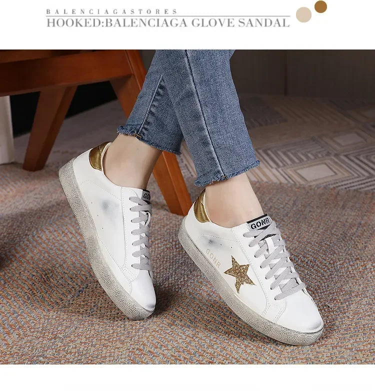 Small dirty shoes female 2024 spring and fall new wild do old stars small white shoes fashion men and women couples board shoes