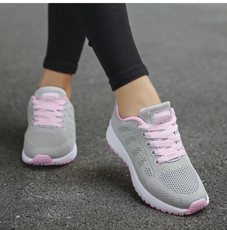 Women's Sneakers Solid Walking Sneakers Women Shoes on offer Female Footwear Ladies Shoes For Women women's sneakers trend 2024