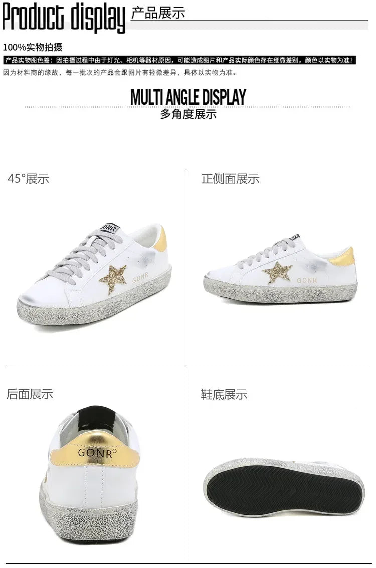 Small dirty shoes female 2024 spring and fall new wild do old stars small white shoes fashion men and women couples board shoes