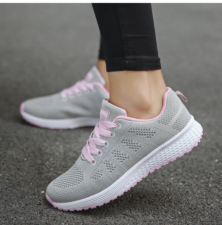 Women's Sneakers Solid Walking Sneakers Women Shoes on offer Female Footwear Ladies Shoes For Women women's sneakers trend 2024