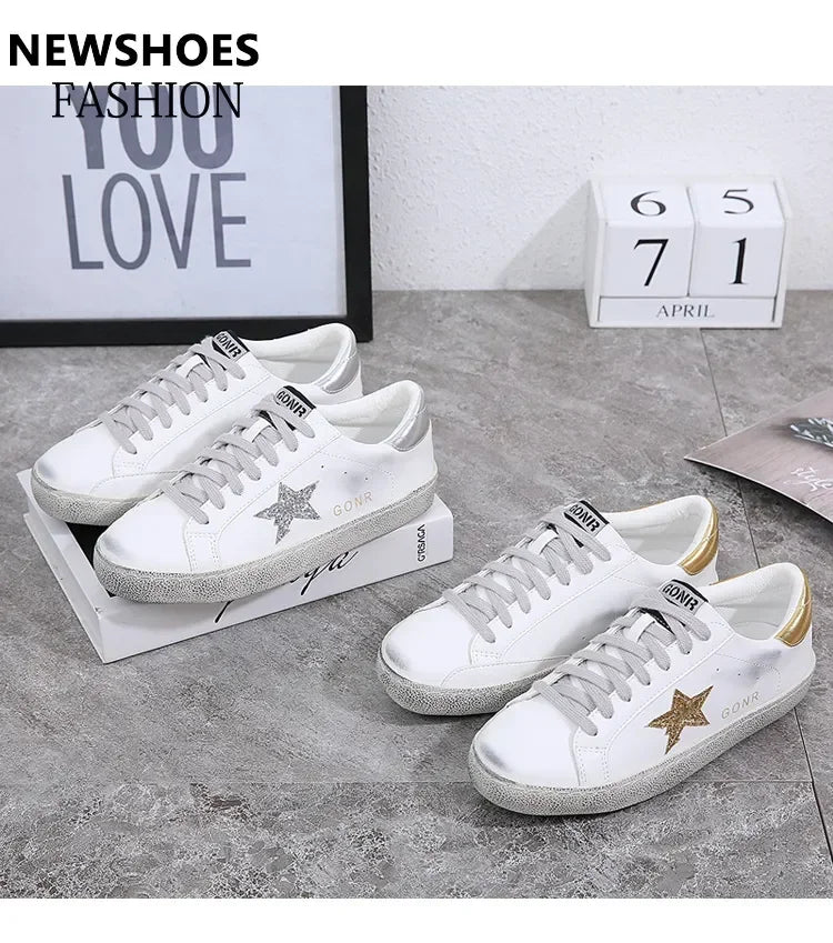 Small dirty shoes female 2024 spring and fall new wild do old stars small white shoes fashion men and women couples board shoes