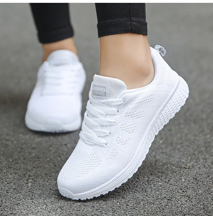 Women's Sneakers Solid Walking Sneakers Women Shoes on offer Female Footwear Ladies Shoes For Women women's sneakers trend 2024