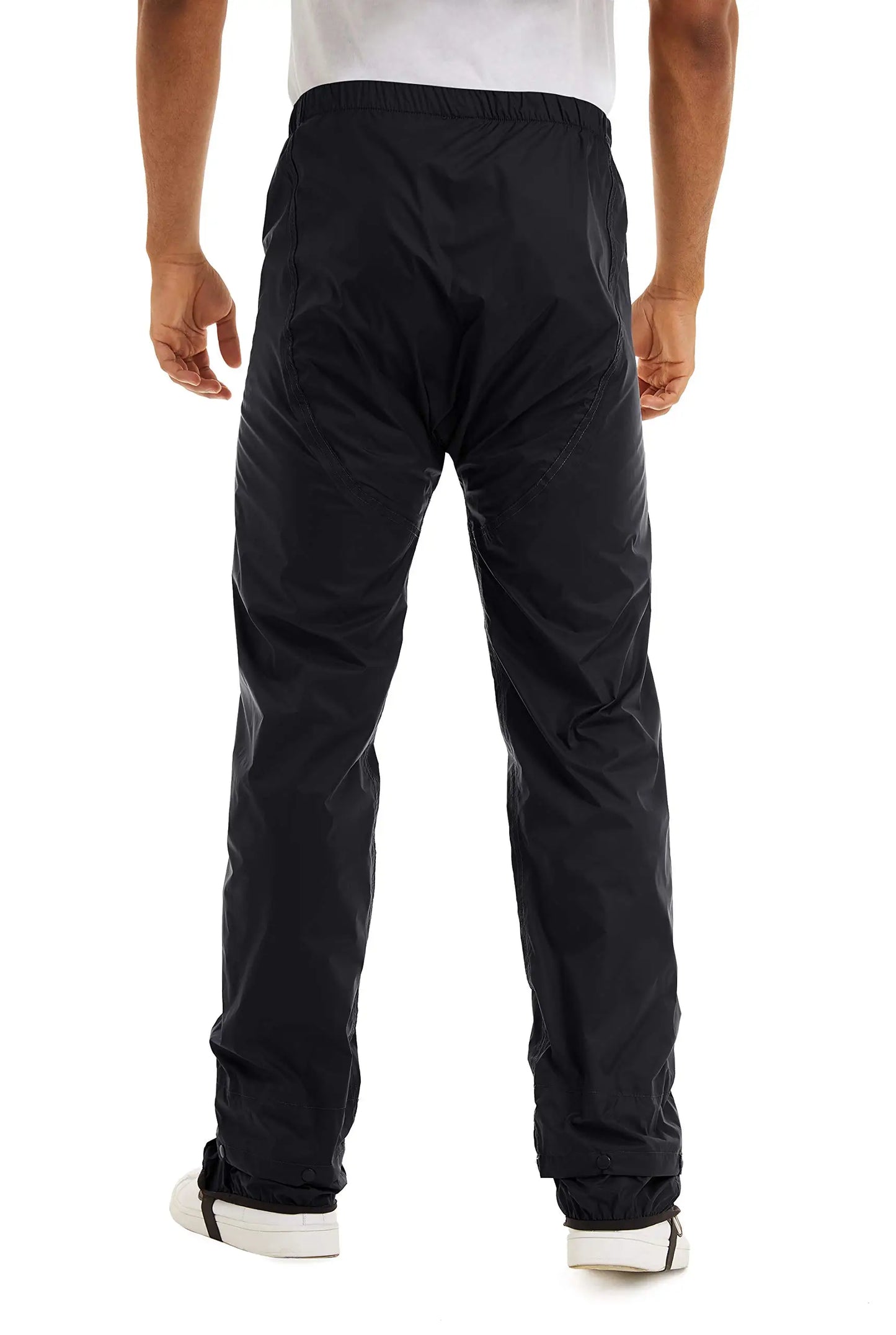 MAGCOMSEN Men's Waterproof Overtrousers Rainwear Outdoor Pants Rain-proof Rain Pants Hiking Walking Trousers With Shoes Cover