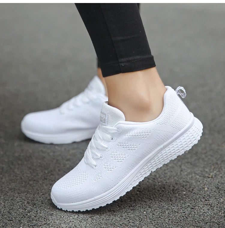 Women's Sneakers Solid Walking Sneakers Women Shoes on offer Female Footwear Ladies Shoes For Women women's sneakers trend 2024