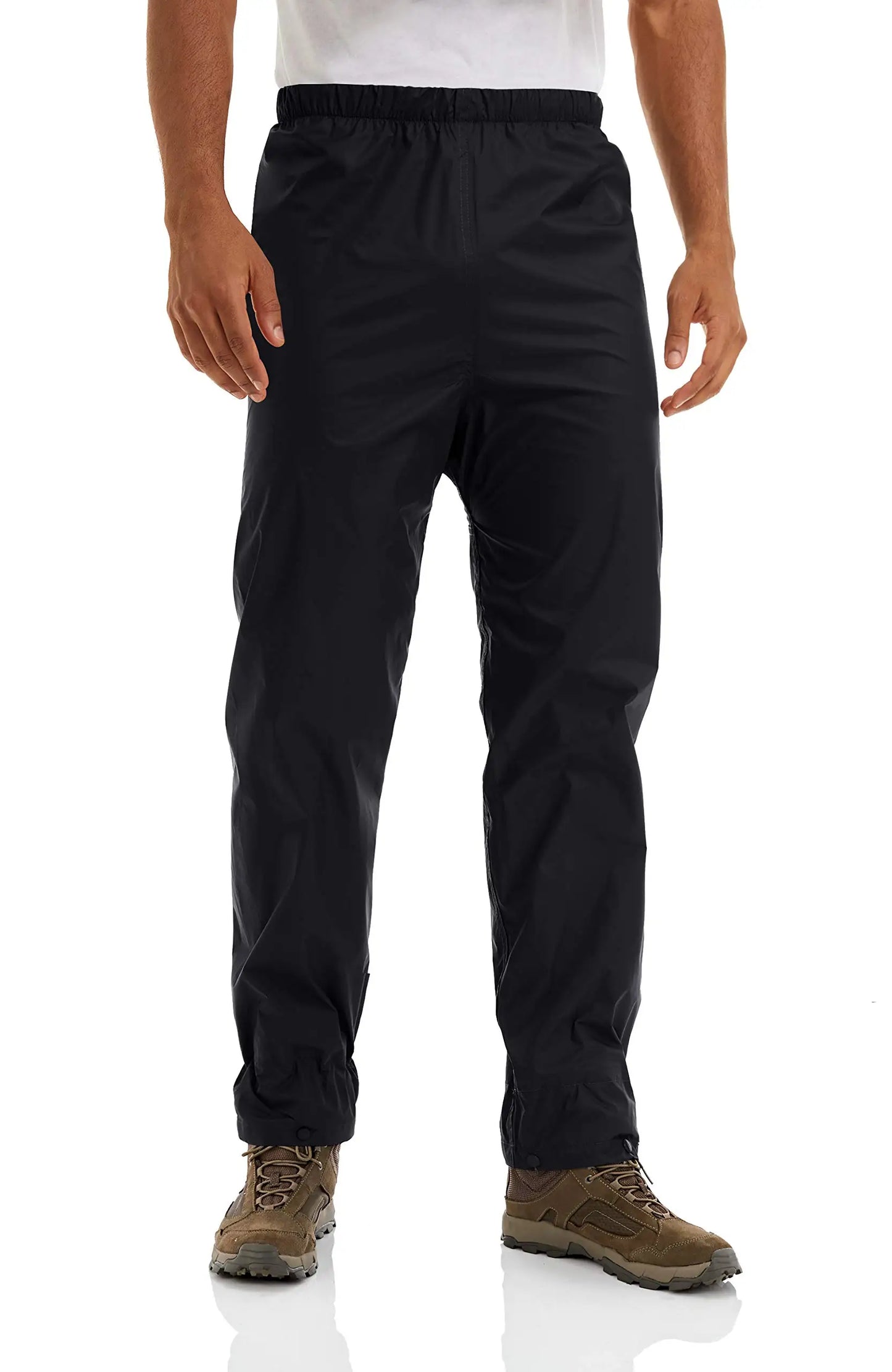 MAGCOMSEN Men's Waterproof Overtrousers Rainwear Outdoor Pants Rain-proof Rain Pants Hiking Walking Trousers With Shoes Cover