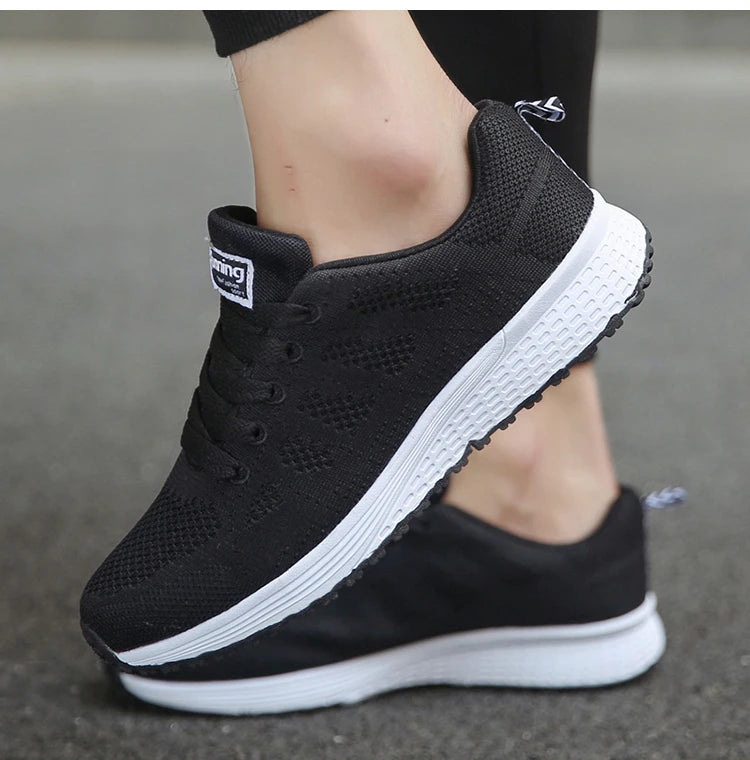 Women's Sneakers Solid Walking Sneakers Women Shoes on offer Female Footwear Ladies Shoes For Women women's sneakers trend 2024