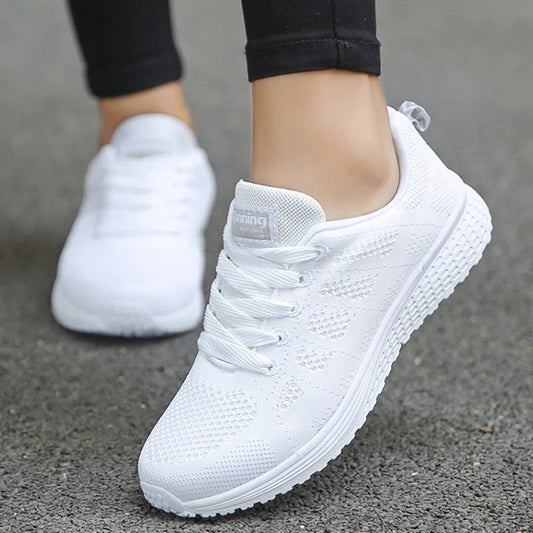 Women's Sneakers Solid Walking Sneakers Women Shoes on offer Female Footwear Ladies Shoes For Women women's sneakers trend 2024